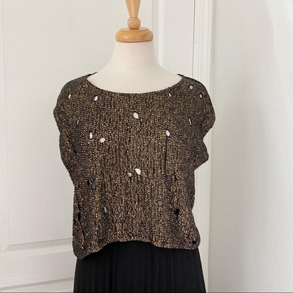S.O.J. Sequin top
